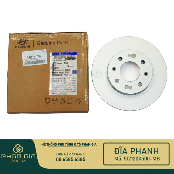 DIA PHANH TRUOC 517120X500-MB