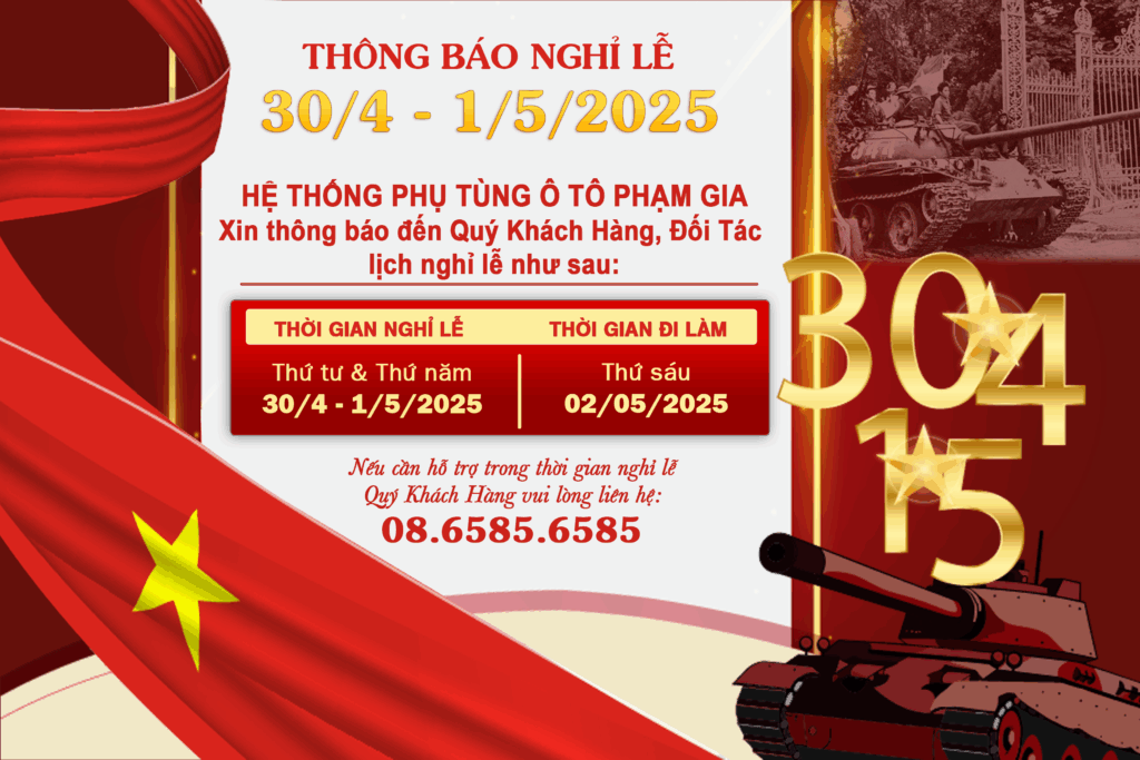 Thông Báo Nghỉ Lễ 30/4 – 1/5 Năm 2025