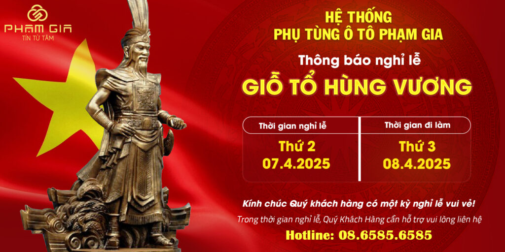 THÔNG BÁO NGHỈ LỄ GIỖ TỔ HÙNG VƯƠNG (10/3 âm lịch)