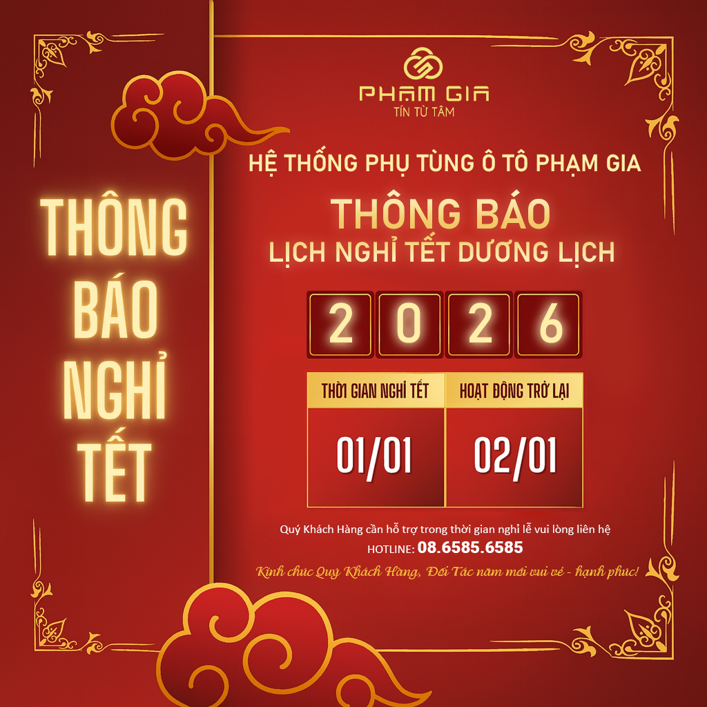 THÔNG BÁO NGHỈ LỄ TẾT DƯƠNG LỊCH 2026