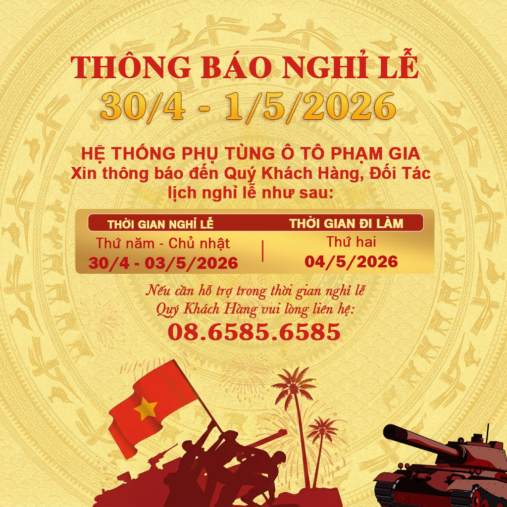 THÔNG BÁO NGHỈ LỄ 30/4 – 1/5-2026